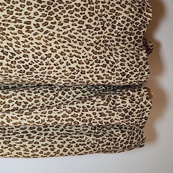 Anthropologie Western Bolano Midi Ruffle Cheetah Button Down Dress MobWife Sz 2 - Picture 13 of 16